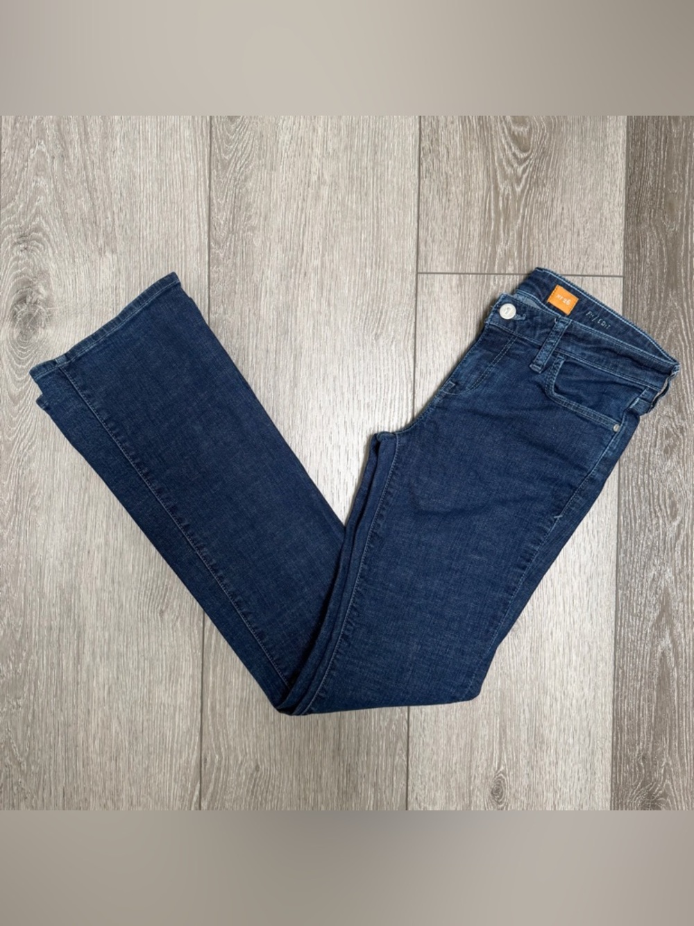 PILCRO AND THE LETTERPRESS ANTHROPOLOGIE FV/EDIT DARK WASH BOOTCUT LOW RISE 26